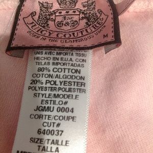 Juicy couture velour sweat pants